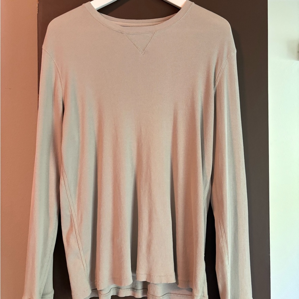 Billy Reid Tan Long Sleeve Tee